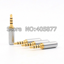 New Gold plated mini plug 3.5mm 4 poles Stereo Male Audio Cable Connector DIY Solder adapter 2024 - buy cheap