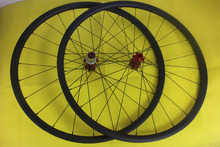 Juego de ruedas de carbono mate para bicicleta de montaña, 27.5er, 24 agujeros, 30mm, sin gancho, frontal, 15mm, trasero, 142mm, MTB XC 2024 - compra barato