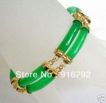 free P&P >>>>>Exquisite Popular Green stone Bangle 2024 - buy cheap