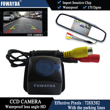 Fuwayda-câmera de visão traseira para automóveis, com chip ccd colorido, para toyota i906-10/camry 09 10/aurion 06-11 + 4.3 tamanhos 2024 - compre barato