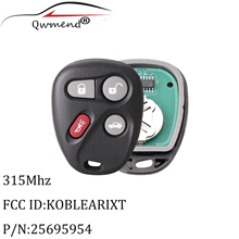 QWMEND 4Button Keyless Entry Remote key For Chevrolet Silverado Suburban S10 Tahoe Yukon 2002-2004 Koblear1xt 25695954 Car keys 2024 - buy cheap