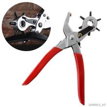 Leather Belt Hole Punch Drill Plier Eyelet Spin Sewing Machine Leathercraft Bag Tool Strap Puncher For Home Use 2024 - buy cheap
