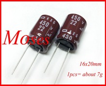 Condensador electrolítico Original NCC KXG, 450v, 22uf, 100%, capacitancia Radial, 16x20mm 2024 - compra barato