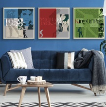 Moderno pôster de pintura em tela de lembrança mj, imagem hd de arte de parede para sala de estar, quarto, sala de jantar, decoração vintage 2024 - compre barato