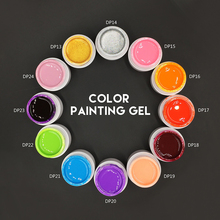 New 3D Nail Art Paint Draw Painting Acrylic Color UV Gel 36 Color Glitter False Tips Acrylic Nail Art Polish Kit Set(DP13~DP24) 2024 - buy cheap