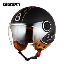 Capacete BEON 110B Open Face Motorcycle Helmet Motorbike Casco Jet Vintage Retro helmets scooter ECE certification 2024 - buy cheap