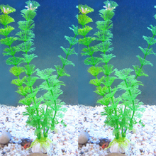 Green Plastic Fake Plant Water Grass for Aquarium Fish Tank Landscape Decoration 2024 - buy cheap