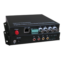 4 Video/Audio/Ethernet Optical fiber media converters (Transmitter and Receiver kit)- FC Singlemode up 20Km for CCTV Customized 2024 - buy cheap