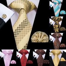 Gravatas de seda de marca de luxo masculinas, 20 estilos, listradas, moda masculina, gravata para festa de casamento, alta qualidade 2024 - compre barato