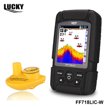 Lucky FF718LiC-W-Localizador de pesca de profundidad, localizador gps apto para peces, sonar de pesca en hielo, 45M, 147 pies, inalámbrico 2024 - compra barato