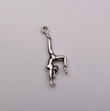 Hot ! 10PCS  Zinc Alloy Double-sided design Gymnastics Gymnast Athlete Charms pendants DIY Jewelry 10.5 x 30mm (za328) 2024 - buy cheap
