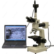 Металлургический микроскоп -- AmScope поставляет 1008X металлургический микроскоп двойной свет + 3MP цифровая камера 2024 - купить недорого