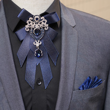 promotion NEW free shipping men's male Korean women dress suit collar bow tie wedding groom Groomsmen collar men show host 2024 - buy cheap