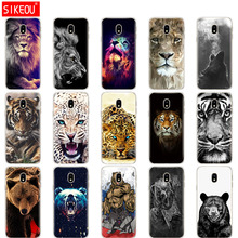 Silicone phone Case For Samsung Galaxy J7 2017 J730F J7 Pro 2017 Case for Samsung J7 2017 J730 wolf tiger lion Leopard bear 2024 - buy cheap