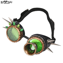 Retro Rebite Óculos de Proteção Óculos de Solda Óculos De Cyber Goggles Steampunk Gótico Vitoriano Azul Partido Cosplay Halloween Eyewear 2024 - compre barato