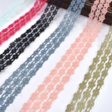 10yards embroidery cotton lace fabric ribbon 26mm wide white net lace trimmings for sewing DIY Home Wedding clothing decoration 2024 - compre barato