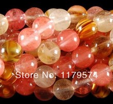 Accessory Crafts New Multicolor Carnelian Chalcedony 4mm Watermelon Tourmaline Round DIY Loose Balls Beads 15inch Fitting Female 2024 - buy cheap