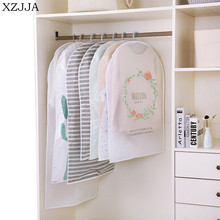 XZJJA Cute Cartoon Clothes Dust Cover Home Wardrobe Hanging-type Coat Suit Protect Storage Bag Closet Organizer Dustproof Bag 2024 - buy cheap