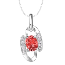 red zircon new style of 2016silver plated Necklace Silver Pendant Jewelry /JWIROZGQ JKYLKGPM 2024 - buy cheap