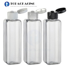 30PCS/LOT-100ML Flip Screw Cap Bottle,Clear Plastic Cosmetic Container,Essence Oil Bottle,Empty Shampoo Sub-bottling,Square Type 2024 - buy cheap