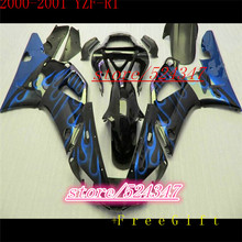 2015 Motorcycle Fairing for YZFR1 00 01 YZF R1 2000 2001 YZF1000 Gloss black blue Fairings Motorcycle Accessories & Parts-Nn 2024 - buy cheap