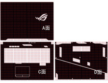 Cubierta de vinilo de fibra de carbono para portátil, pegatina para Asus ROG Strix Scar II GL704GV GL704GM GL704GW GL704, 17,3" 2024 - compra barato