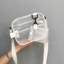 Benviched senhora pvc geléia saco 2021 novo verão mini moeda bolsa moda transparente branco bolsa inclinada bolsa de ombro único c490 2024 - compre barato