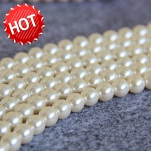 2021 New 8mm White Shell Pearl Beads SeaShell DIY Gifts For Women Girl Loose Beads Jewelry Making Design Women Girls Gift 15inch 2024 - buy cheap