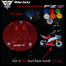 With Logo Red Motorcycle Keyless Laser Logo Motorcycle Gas Cap Fuel Tank Cap Cover For Yamaha FZ 8 FZ8 2011 2012 2013 2014 2015 2024 - buy cheap