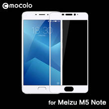 Mocolo 0.33mm 2.5D Full Cover Glass Protective Film for Meizu Meilan Note 5 Tempered Glass Screen Protector For Meizu M5 Note 2024 - buy cheap