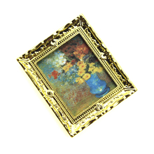 Mini Oil Painting Photo Furniture Toy Match For Families Collectible Gift 1:12 Dollhouse Miniature 2024 - buy cheap