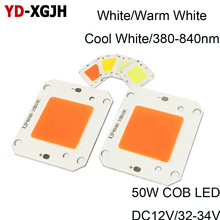10PCS DOB LED COB Chip 50W AC 220V Warm White Full Spectrum  No need driver Smart IC bulb lamp For DIY LED Floodlight Spotlight 2024 - buy cheap