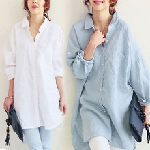 Blusa de talla grande para mujer, Tops de manga larga para Primavera, versión coreana, holgados y cómodos para mujer 2024 - compra barato
