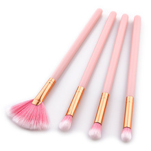 4pcs Professional Makeup Brushes Set Pink Powder Blusher Contour Eyeshadow Cosmetics Beauty Make up Brush 2024 - buy cheap