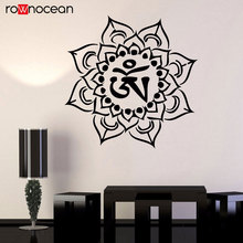 Vinyl Wall Decal Mandala Om Yoga Talisman Bedroom Stickers Interior Design Bedroom Bohemian Decor Wallpaper YD39 2024 - buy cheap