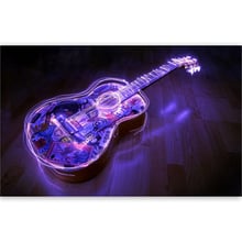 Full square/Round drill Diamond embroidery Fantasy guitar 5D DIY diamond Painting Cross Stitch Rhinestone Mosaic F16 2024 - buy cheap