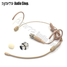 Cabezal condensador omnidireccional auriculares con conector de micrófono Mini XLR 4PIN bloqueo para Mipro Wireless 2024 - compra barato