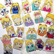 Anime Sailor Cosplay Acrylic Badges Crystal Sailor Brooch Pin Backpack Clothes Cute Decoration Brooches for Bag Decor 2024 - buy cheap