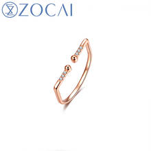 ZOCAI New Arrived Fashion Ring 18k Rose Gold 0.03CT Party Ring Free Shipping W06454 2024 - buy cheap