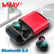 Беспроводные Bluetooth наушники 5,0 TWS наушники с микрофоном зарядный чехол Спортивная стерео гарнитура для телефона Bluetooth наушники 2024 - купить недорого