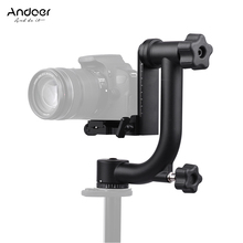 Andoer Heavy Duty Metal Panoramic Gimbal Tripod Head Stabilizer Quick Release Plate for DSLR Camera photography Bird Watching 2024 - buy cheap