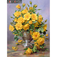 YI BRIGHT 3D Diamond Embroidery,Cross Stitch,Painting "Adorable Flower Bouquet",Full Square&Round Diamond Painting,Home Decor,GT 2024 - buy cheap