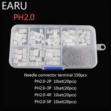 230pcs XH2.54 PH2.0 2p 3p 4p 5 pin 2.54mm 2.0mm Pitch Terminal Kit Housing Pin Header JST Connector Wire Connectors Adaptor 2024 - купить недорого
