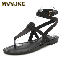 Chanclas de verano MVVJKE, sandalias casuales para playa con plataforma para mujer, zapatos planos para mujer 2024 - compra barato