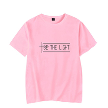 Модная футболка в стиле хип-хоп с принтом «Be The Light», мужские и женские футболки, повседневная футболка с коротким рукавом и круглым вырезом, Спортивная футболка унисекс 2024 - купить недорого