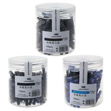 100 pces jinhao versal preto azul caneta tinta saco cartuchos 2.6mm recargas papelaria escritório escola 2024 - compre barato