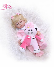 NPK 50CM Full Body bebe doll reborn Silicone Reborn Baby Doll Toys For Girls Bonecas Newborn Bebe  Birthday Gift Bath Toys 2024 - buy cheap