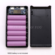 (No Battery)Dual USB Output 6x 18650 Battery DIY Power Bank Box Holder Case For Mobile Phone Tablet PC Drop Shipping 2024 - buy cheap