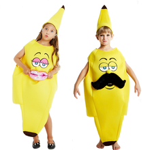 Snailify-Disfraz de fruta amarilla para niños, traje de plátano para Halloween, fiesta de cumpleaños, Cosplay para niños de 4 a 12 años 2024 - compra barato