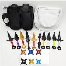 Fashion Anime Color Plastic Shuriken Cosplay Accessories 4th Hokage Small Kunai Weapons Leg Bags for Halloween Collections 2024 - buy cheap